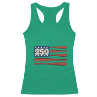 USA Flag Baseball Racerback Tank Top America 250th Anniversary Gift
