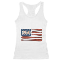 USA Flag Baseball Racerback Tank Top America 250th Anniversary Gift