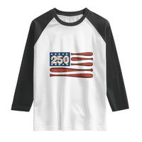 USA Flag Baseball Raglan Shirt America 250th Anniversary Gift