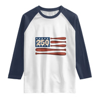 USA Flag Baseball Raglan Shirt America 250th Anniversary Gift