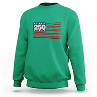 USA Flag Baseball Sweatshirt America 250th Anniversary Gift