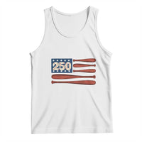 USA Flag Baseball Tank Top America 250th Anniversary Gift