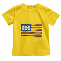 USA Flag Baseball Toddler T Shirt America 250th Anniversary Gift