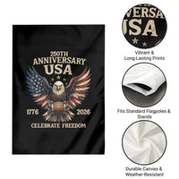 Patriotic Bald Eagle Football Garden Flag America 250th Anniversary Gift
