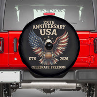 Patriotic Bald Eagle Football Spare Tire Cover America 250th Anniversary Gift