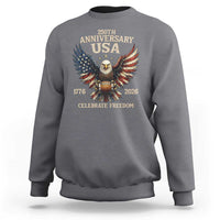 Patriotic Bald Eagle Football Sweatshirt America 250th Anniversary Gift