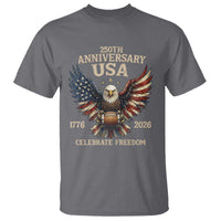 Patriotic Bald Eagle Football T Shirt America 250th Anniversary Gift