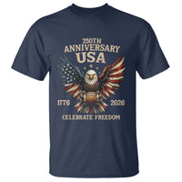 Patriotic Bald Eagle Football T Shirt America 250th Anniversary Gift
