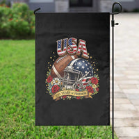Patriotic Floral Baseball Garden Flag USA 250th Anniversary Gift