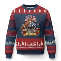 Patriotic Floral Baseball Ugly Christmas Sweater USA 250th Anniversary Gift