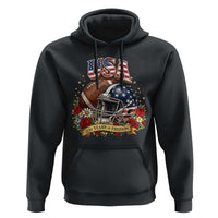 Patriotic Floral Baseball Hoodie USA 250th Anniversary Gift