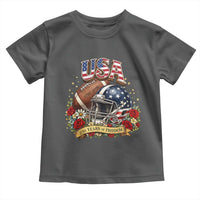 Patriotic Floral Baseball Toddler T Shirt USA 250th Anniversary Gift