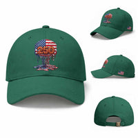 Patriotic Basketball Drip Baseball Cap USA 250th Anniversary Gift