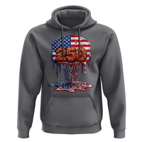 Patriotic Basketball Drip Hoodie USA 250th Anniversary Gift