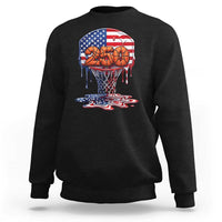 Patriotic Basketball Drip Sweatshirt USA 250th Anniversary Gift