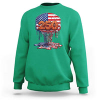 Patriotic Basketball Drip Sweatshirt USA 250th Anniversary Gift