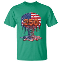 Patriotic Basketball Drip T Shirt USA 250th Anniversary Gift
