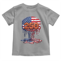 Patriotic Basketball Drip Toddler T Shirt USA 250th Anniversary Gift