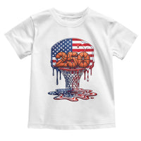 Patriotic Basketball Drip Toddler T Shirt USA 250th Anniversary Gift