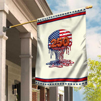 Basketball Drip Patriotic Garden Flag USA 250th Anniversary Gift