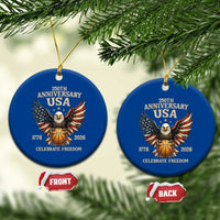 250 Years Of Freedom Basketball Ceramic Ornament Patriotic Athlete Gift