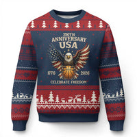 250 Years Of Freedom Basketball Ugly Christmas Sweater Patriotic Athlete Gift