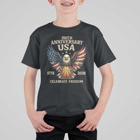 250 Years Of Freedom Basketball T Shirt For Kid Patriotic Athlete Gift