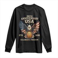 250 Years Of Freedom Basketball Long Sleeve Shirt Patriotic Athlete Gift