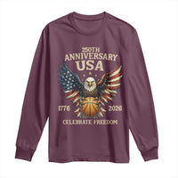 250 Years Of Freedom Basketball Long Sleeve Shirt Patriotic Athlete Gift