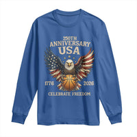 250 Years Of Freedom Basketball Long Sleeve Shirt Patriotic Athlete Gift