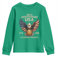 250 Years Of Freedom Basketball Youth Sweatshirt Patriotic Athlete Gift
