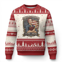 250 Years Of Educating America Ugly Christmas Sweater Proud Teacher Patriotic Gift