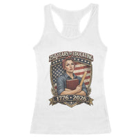 250 Years Of Educating America Racerback Tank Top Proud Teacher Patriotic Gift