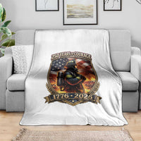 Firefighter USA 250th Anniversary Gift Throw Blanket 250 Years Of Courage