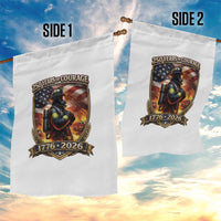 Firefighter USA 250th Anniversary Gift Garden Flag 250 Years Of Courage
