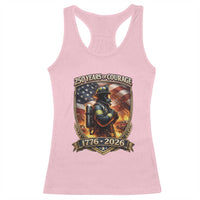 Firefighter USA 250th Anniversary Gift Racerback Tank Top 250 Years Of Courage