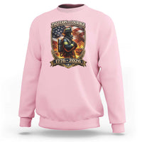 Firefighter USA 250th Anniversary Gift Sweatshirt 250 Years Of Courage