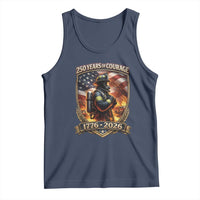 Firefighter USA 250th Anniversary Gift Tank Top 250 Years Of Courage