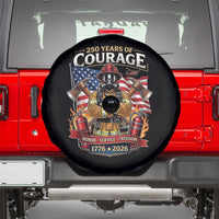 Patriotic Firefighter 250 Years Of Courage USA Anniversary Gift Spare Tire Cover