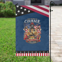 Firefighter 250 Years Of Courage USA Anniversary Gift Patriotic Garden Flag