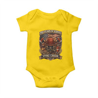 Patriotic Firefighter 250 Years Of Service USA Anniversary Gift Baby Onesie