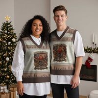 Patriotic Firefighter 250 Years Of Service USA Anniversary Gift V-Neck Knit Sweater Vest