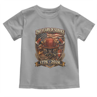 Patriotic Firefighter 250 Years Of Service USA Anniversary Gift Toddler T Shirt