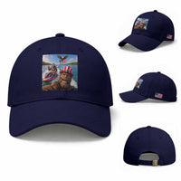 Patriotic Bigfoot Squad Chill Summer Vacation Graphic Baseball Cap