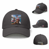 Patriotic Bigfoot Squad Chill Summer Vacation Graphic Baseball Cap
