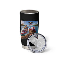 Patriotic Bigfoot Squad Chill Summer Vacation Graphic Tumbler Cup