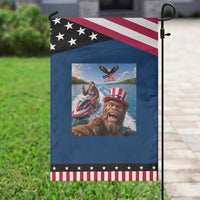Patriotic Bigfoot Squad Chill Summer Vacation Graphic Patriotic Garden Flag