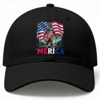 Funny Patriotic Sexy Bigfoot Baseball Cap Merica USA 250th Anniversary
