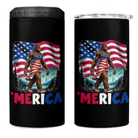 Funny Patriotic Sexy Bigfoot 4 in 1 Can Cooler Tumbler Merica USA 250th Anniversary