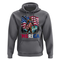 Funny Patriotic Sexy Bigfoot Hoodie Merica USA 250th Anniversary